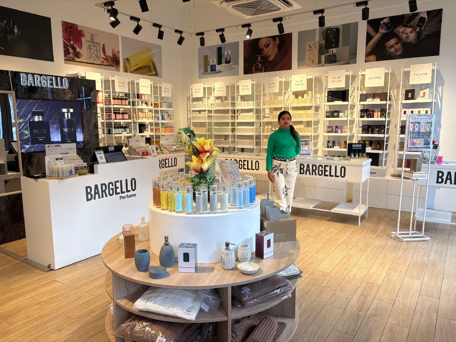 Bargello and Irya products inside the Mauritius store