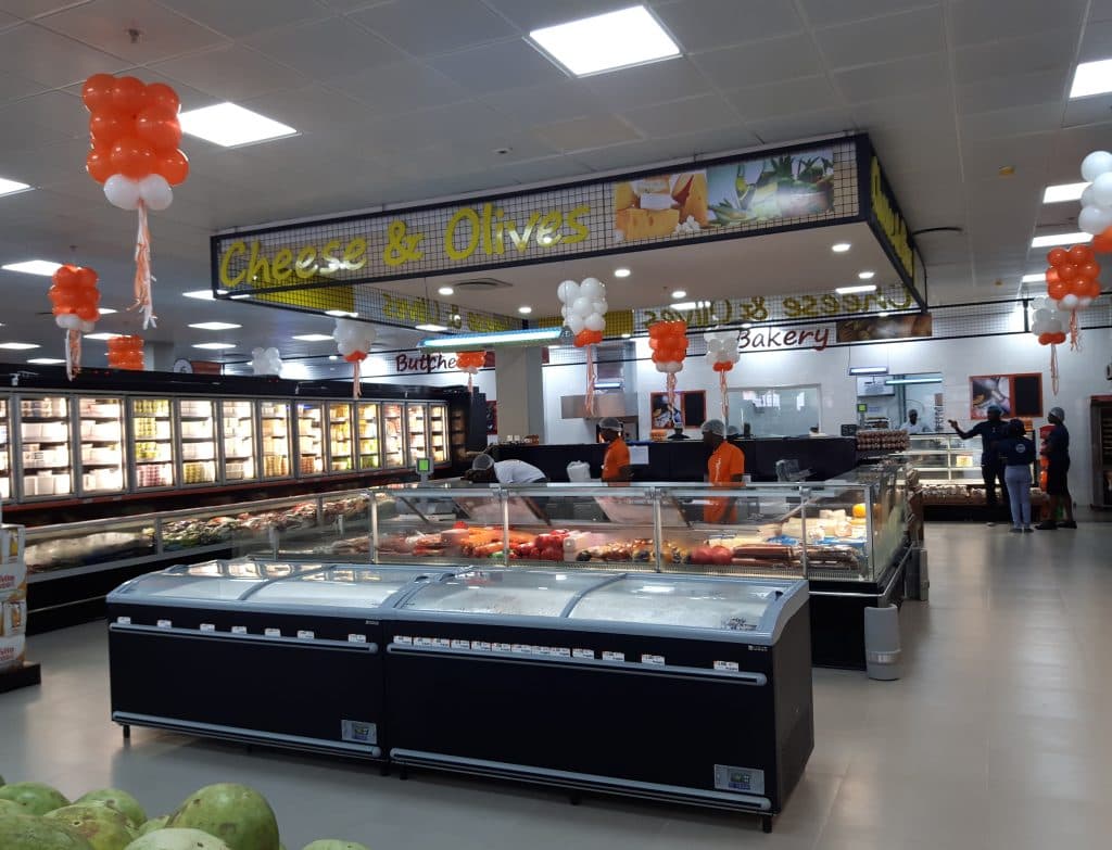 Operational supermarket floor in Lagos